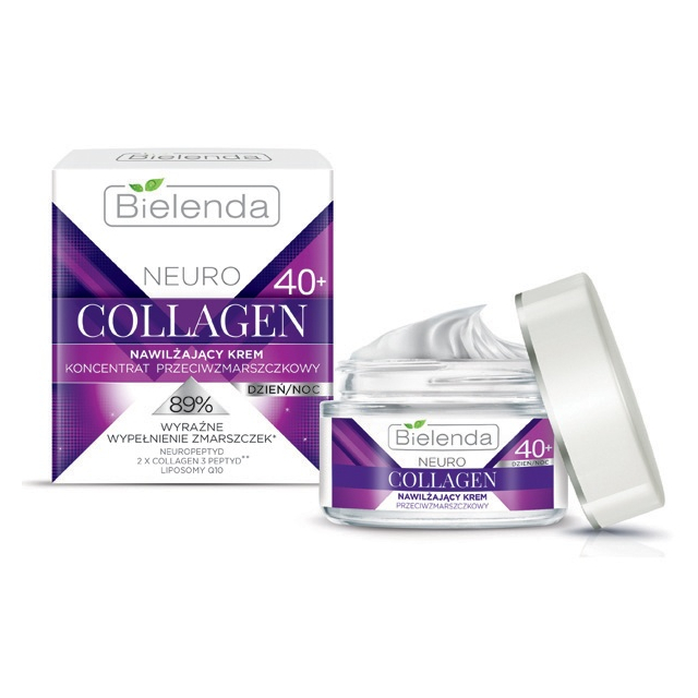 Clamanti Salon Supplies - Bielenda Neuro Collagen Moisturising Anti Wrinkle Cream Concentrate 40+ Day Night 50ml