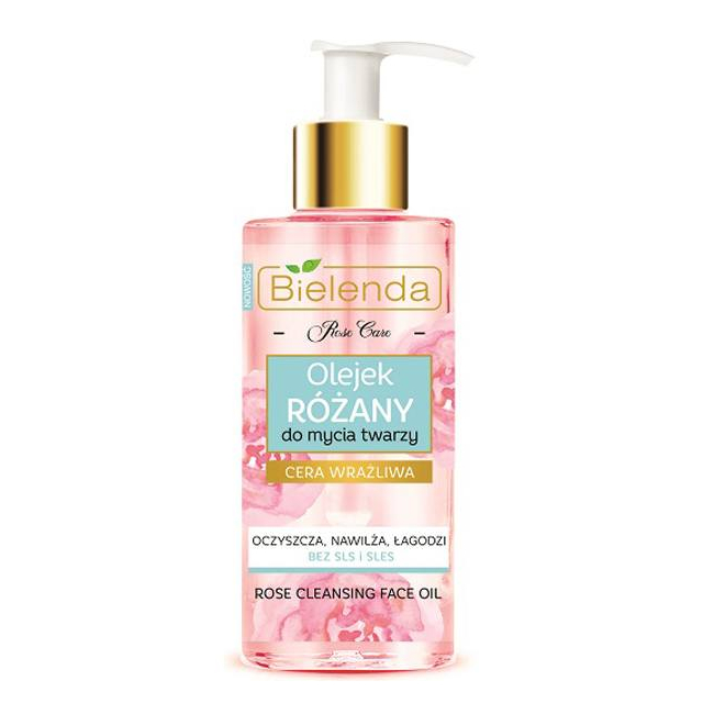 Clamanti Salon Supplies - Bielenda Rose Care Cleansing Face Oil for Sensitive Skin 140ml