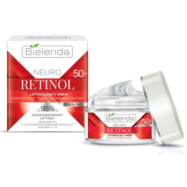 Clamanti Salon Supplies - Bielenda Neuro Retinol Lifting Anti Wrinkle Cream Concentrate 50+ Day Night 50ml