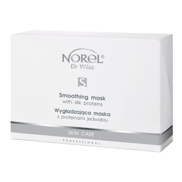 Clamanti Salon Supplies - Norel Professional Skin Care Smoothing Mask With Silk Proteins Set Concentrate 150ml + 14 Compressed Sheet Masks + Measuring Cup
