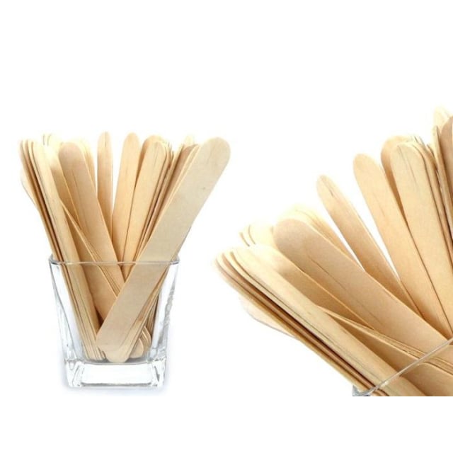 Clamanti Salon Supplies - Large Wooden Spatulas for Waxing 100 pcs