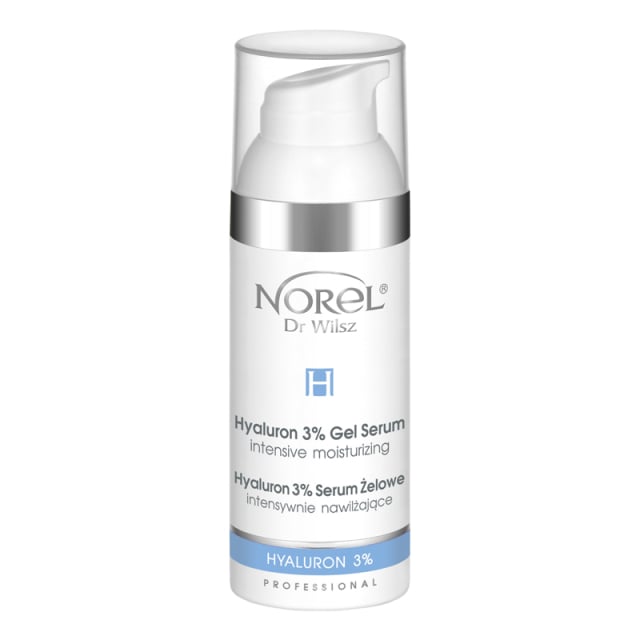 Clamanti Salon Supplies - Norel Professional Intensively Moisturising Hyaluron 3% Gel Serum for Face Massage or Sonophoresis 50ml