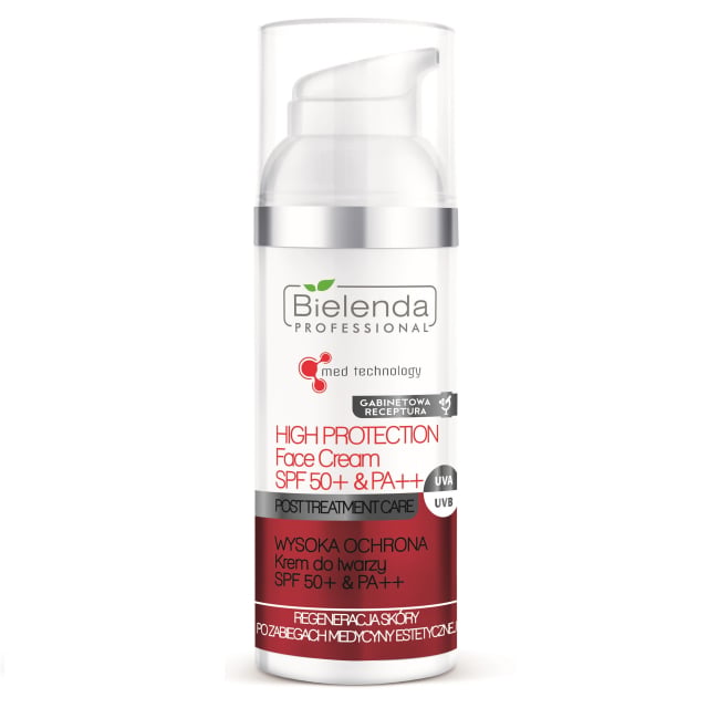 Clamanti Salon Supplies - Bielenda Professional Post Treatment Care High Protection Face Cream SPF 50 &amp; PA++ 50ml