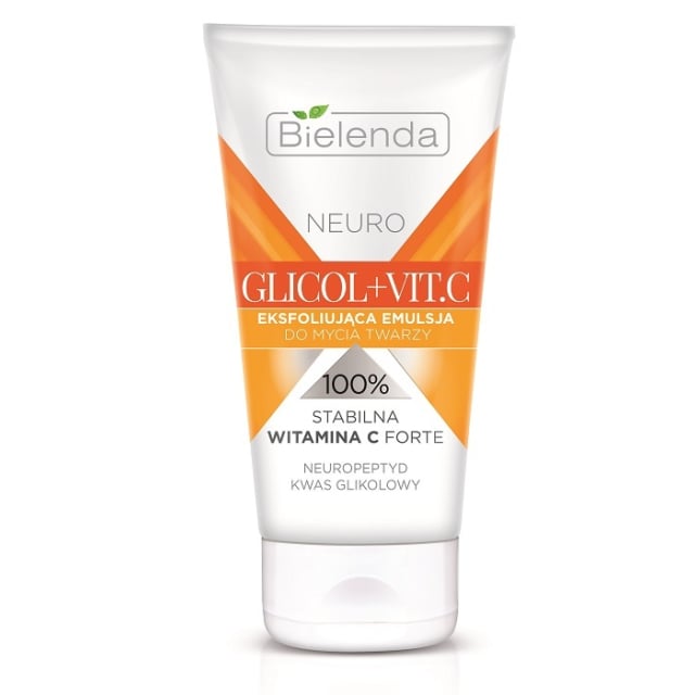 Clamanti Salon Supplies - Bielenda Neuro Glicol and Vit C Exfoliating Cleansing Emulsion 150ml