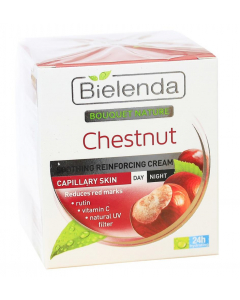 Clamanti Salon Supplies - Bielenda Chestnut Soothing Hydrating Capillary Skin Red Marks Cream Day & Night 50ml