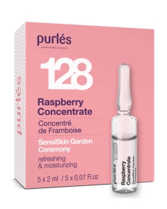Purles 128 SensiSkin Garden Ceremony Raspberry Concentrate for Radiant & Hydrated Skin 5x2ml