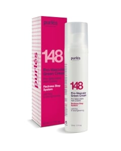 Clamanti Salon Supplies - Purles 148 Redness Stop System Pro-Vascular Green Cream Rosacea & Redness Relief 50ml