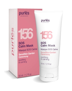 Clamanti Salon Supplies - Purles 156 SensiSkin Garden Ceremony Sos Calm Mask Soothing & Calming for Post Treatment Recovery 50ml