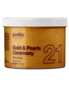 Clamanti Salon Supplies - Purles 21 Gold & Pearl Body Ceremony Luxurious Shiny Scrub 500ml