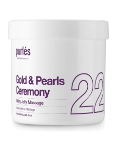 Clamanti Salon Supplies - Purles 22 Gold & Pearls Ceremony Shiny Jelly Massage Body Gel 300ml