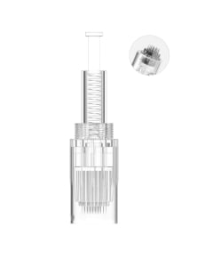 Clamanti Salon Supplies - Professional Sterile 24 Needle Cartridge for Microneedle Mesotherapy Treatments Screw Mount 1pc