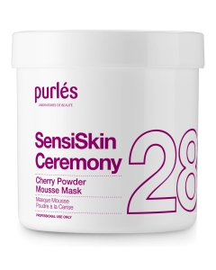 Clamanti Salon Supplies - Purles 28 SensiSkin GArden Ceremony Cherry Powder Mousse Mask  Rejuvenating Skin Care 300ml