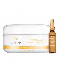 Clamanti Salon Supplies - Clarena Power Pure Vit C Mask + 100% Vit C AA2G 100ml + 3 ml