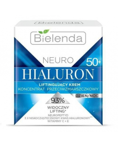 Clamanti Salon Supplies - Bielenda Neuro Hialuron Moisturizing Anti Wrinkle Cream Concentrate 50+ Day Night 50ml