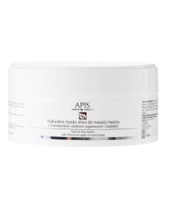 Clamanti Salon Supplies - Apis Professional Natural Shea Butter with Moroccan Argan Oil and Baobab for Face Massage 100g