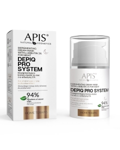 Clamanti Salon Supplies - Apis Home Terapis DepiQ Pro System Depigmentic Night Cream-Mask with 1% Alfa Arbutin 50ml