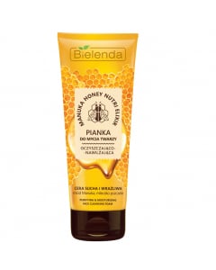 Clamanti Salon Supplies - Bielenda Manuka Honey Nutri Elixir Cleansing and Moisturising Face Foam for Dry and Sensitive Skin 175g