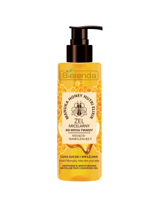 Clamanti - Bielenda Manuka Honey Nutri Elixir Soothing and Moisturizing Face Micellar Cleansing Gel for Dry and Sensitive Skin 200g