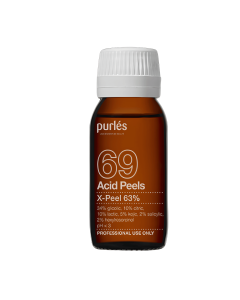 Purles 69 Acid Peels 63% X-Peel Skin Rejuvenation & Anti Aging pH 3 50ml