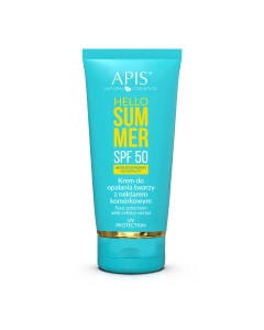 Clamanti Salon Supplies - Apis Hello Summer Waterproof SPF 50 Face Sunscreen with Cellular Nectar 50ml