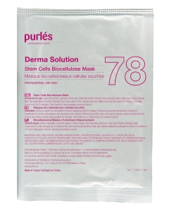 Purles 78 Derma Solution  Stem Cells Biocellulose Mask for Youthful Radiance 1pc