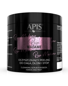 Clamanti Salon Supplies - Apis Rose Madame Cleansing Scrub for Body Hands and Feet 700g