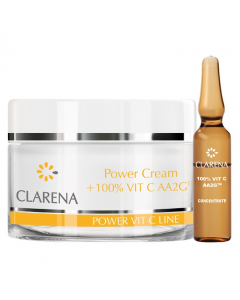 Clamanti Salon Supplies - Clarena Power Pure Vit C Cream 50ml + 1.5 ml of 100% Vitamin C