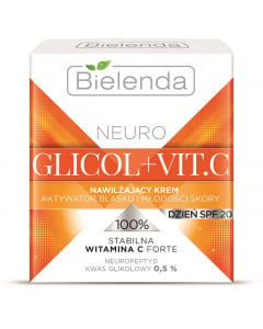 Clamanti Salon Supplies - Bielenda Neuro Glicol and Vit C Moisturising Day Cream Glow and Youth Activator SPF 20 50ml