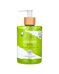 Clamanti Salon Supplies - Apis 99% Natural Face and Body Aloe Vera Gel 300ml