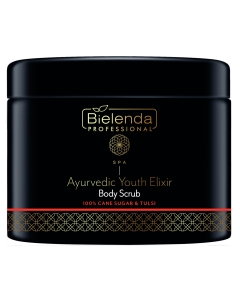 Clamanti Salon Supplies - Bielenda Professional Ayurvedic Youth Elixir Body Scrub with 100% Cane Sugar and Tulsi 400g