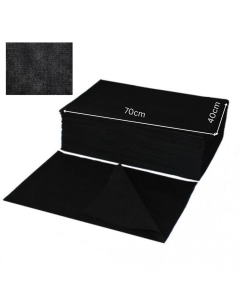 Clamanti Salon Supplies - Professional Disposable Black Perforated Non-Woven Towel 70x40cm 50pcs