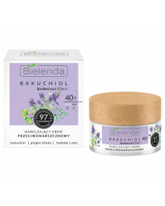 Clamanti Salon Supplies - Bielenda Bakuchiol BioRetinol Effect Moisturizing Anti Wrinkle Face Cream 40+ Day/Night 50ml