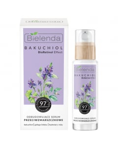 Clamanti Salon Supplies - Bielenda Bakuchiol BioRetinol Effect Rebuilding Anti-wrinkle Serum Day/Night 30ml