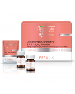 Clamanti Salon Supplies - Bielenda Professional Ferul-X De-pigmentation Brightening & Anti Ageing Treatment Set