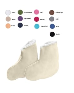 Clamanti Salon Supplies - Terry Cloth Booties For Feet Paraffin Treatments 32x 29cm
