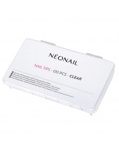 Clamanti Salon Supplies - NeoNail Clear Tips for Gel and Acrylic Nails 120 pcs