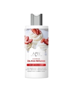 Clamanti Salon Supplies - Apis Strawberry Cream Shower Gel with Hyaluronic Acid Strawberry & Raspberry Extract 300ml