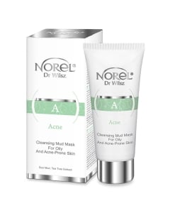 Clamanti Salon Supplies - Norel Acne Cleansing Mud Mask for Oily and Acne Prone Skin with Sea Mud & Tea Tree Extract 100ml