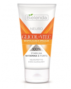 Clamanti Salon Supplies - Bielenda Neuro Glicol and Vit C Exfoliating Cleansing Emulsion 150ml