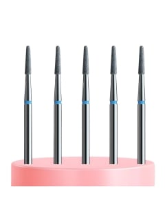 Clamanti Salon Supplies - IQ Nails Rounded Cone Diamond Drill Bits 5pcs