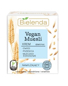Clamanti Bielenda Vegan Muesli Moisturising Cream Oats Wheat and Coconut Milk 50ml
