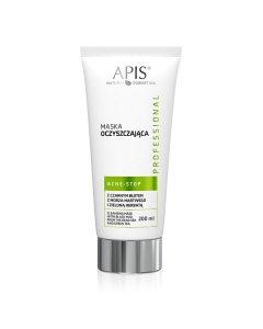 Clamanti Salon Supplies - Apis Professional Acne Stop Cleansing Mask with Green Tea and Dead Sea Black Mud 200ml