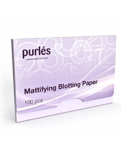 Clamanti Salon Supplies - Purles Mattifying Blotting Paper For Oil Control - 100 Sheets