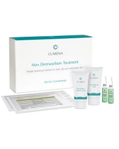 Clarena Max Dermasebum Deeply Cleansing Treatment for Acne, Oily and Combination Skin  2 Treatment Set