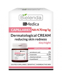 Clamanti Salon Supplies - Bielenda Dr Medica Capillaries Dermatological Face Cream Reducing Skin Redness Day Night 50ml 