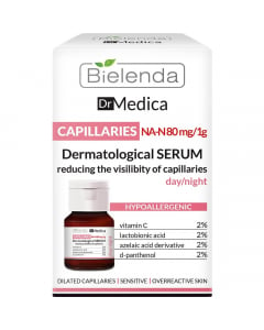 Clamanti Salon Supplies - Bielenda Dr Medica Capillaries Dermatological Face Serum Reducing Skin Redness Day Night 30ml