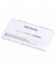 Clamanti Salon Supplies - NeoNail Natural Tips for Gel and Acrylic Nails 120 pcs