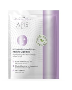 Clamanti Salon Supplies - Apis Normalizing and Moisturising Sheet Mask with Hyaluronic Acid and Niacinamide
