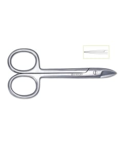 Clamanti Salon Supplies - Hairplay Professional Scissors for Hard and Thick Nails Straight Tip 10.5 cm