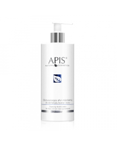 Clamanti Salon Supplies - Apis Professional Cleansing Micellar Liquid for Face and Eye Makeup Removal 500ml
